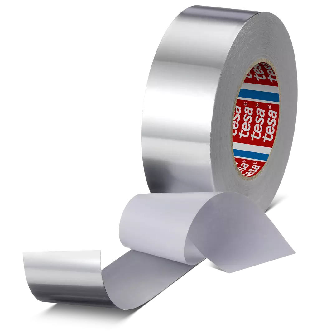 Tesa Aluminium tape met liner 50mm x 50 meter - 75µ