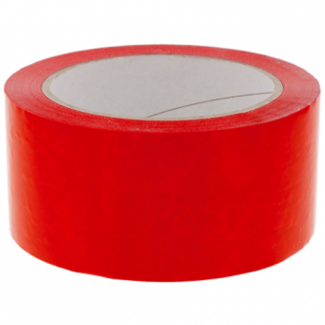 1419 PP verpakkingstape LOW NOISE 50mm x 66m Rood