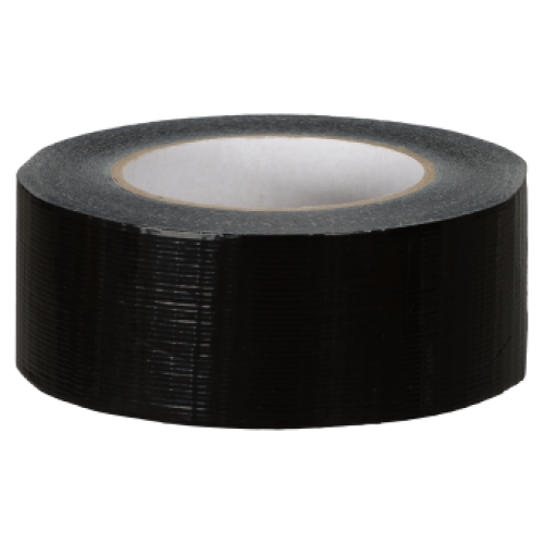 3014 Duct tape universeel (0.18mm) 50mm x 50 meter Zwart