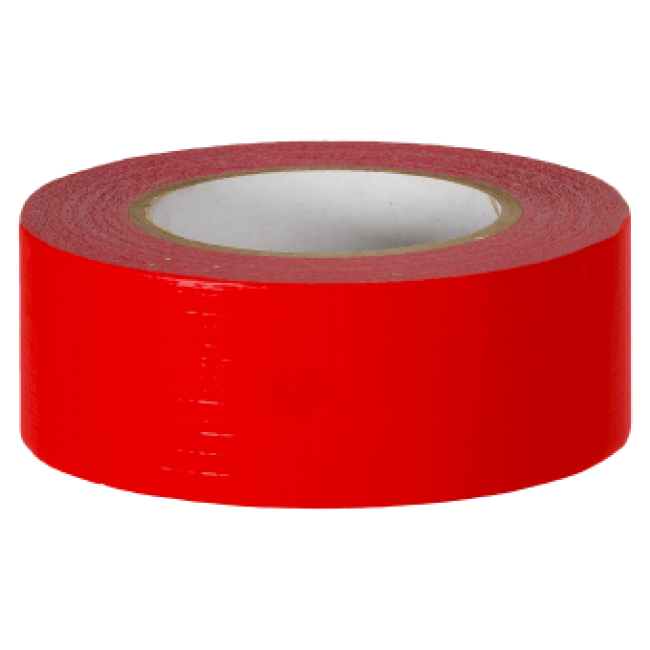 3019 Duct tape universeel (0.23mm) 50mm x 50 meter Rood