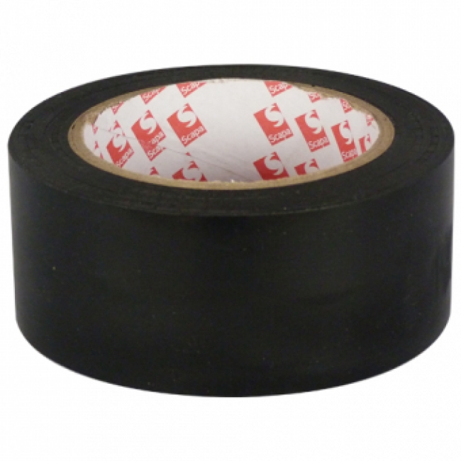 Vloertape zwart van Scapa 50mm x 33 meter PVC