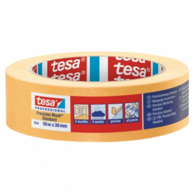 Tesa 4344 Washi afplaktape Oranje 30mm