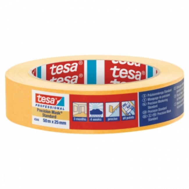 Tesa 4344 Washi afplaktape Oranje 25mm